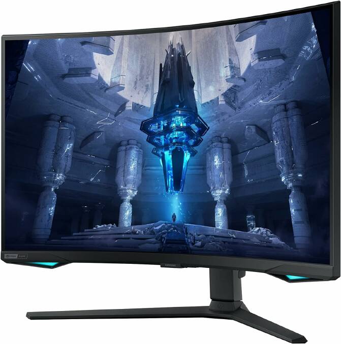 Samsung 32 Inch Odyssey Neo G75B Curved QLED UHD Gaming Monitor. Picture by Amazon