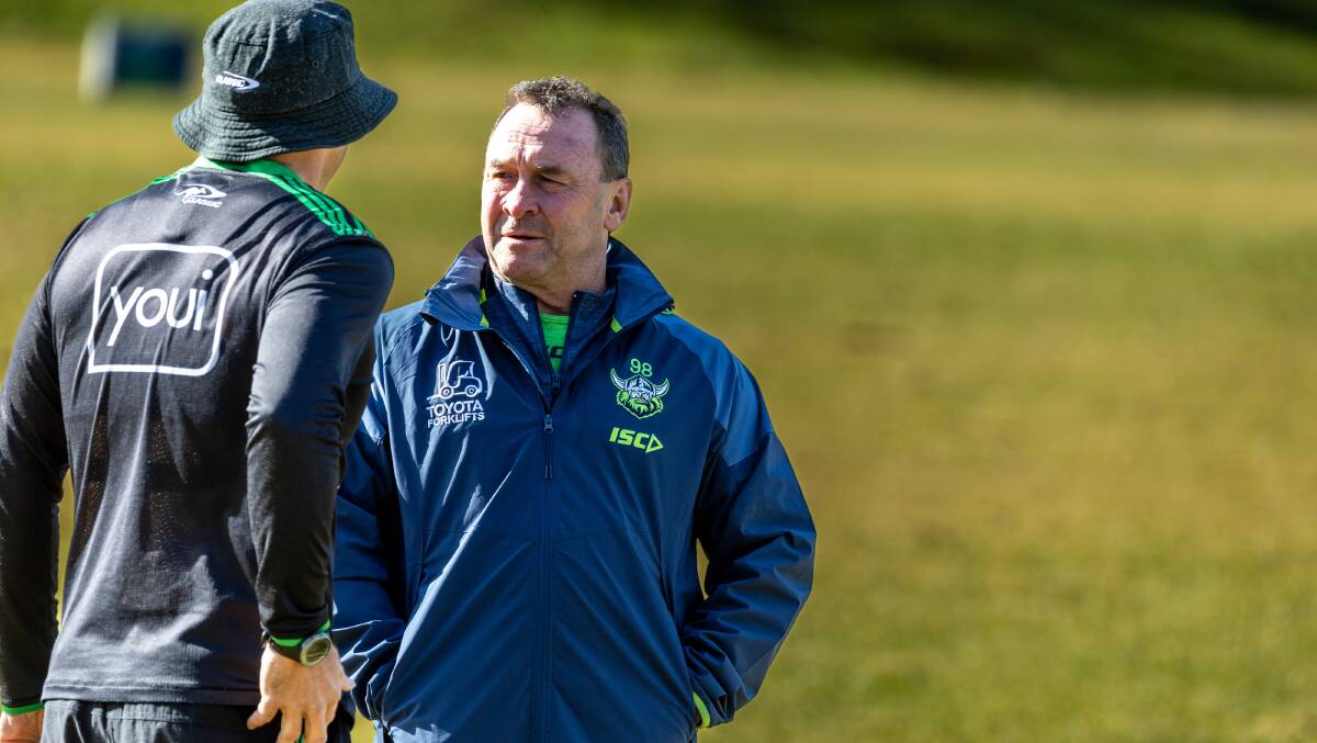 Raiders coach Ricky Stuart says the club can develop Origin-quality players. Picture by Gary Ramage