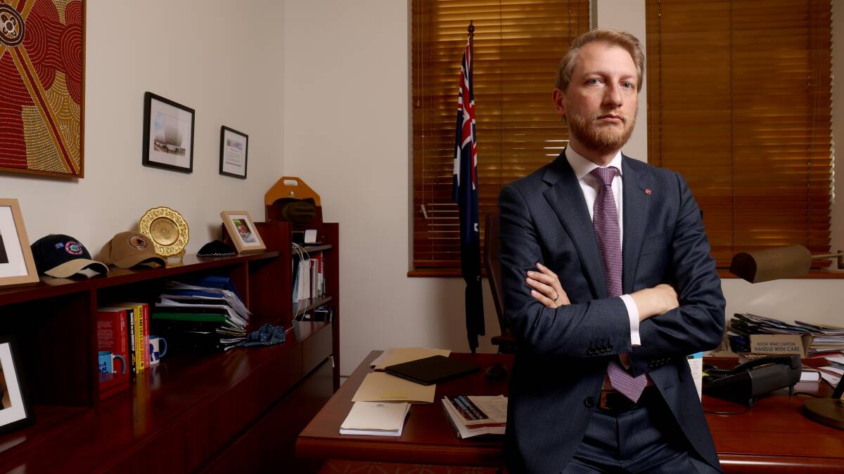 Opposition home affairs spokesman James Paterson has called for a crackdown on anti-Semitism. Picture by James Croucher