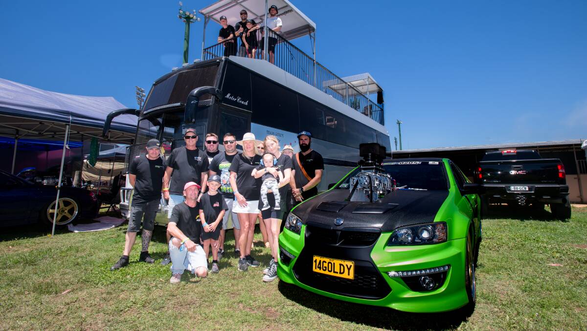 Goldy's mates and family from the Central Coast at Summernats in 2024. Picture by Sitthixay Ditthavong