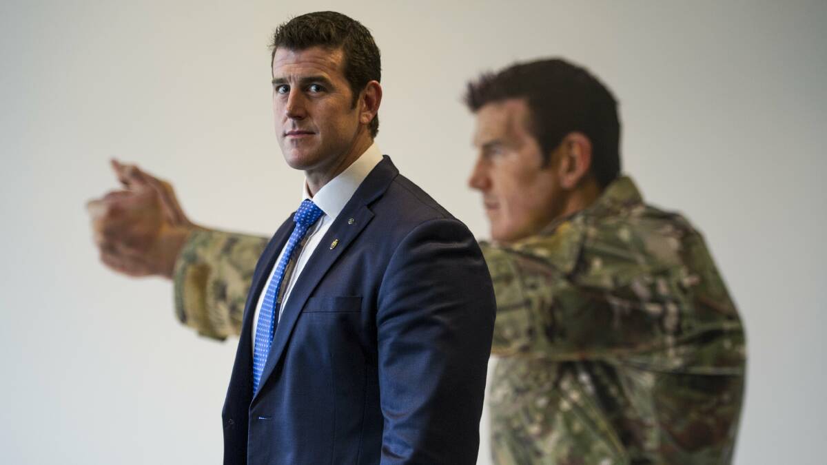 Ben Roberts-Smith paintings at the Australian War Memorial | Pictures by Jay Cronan