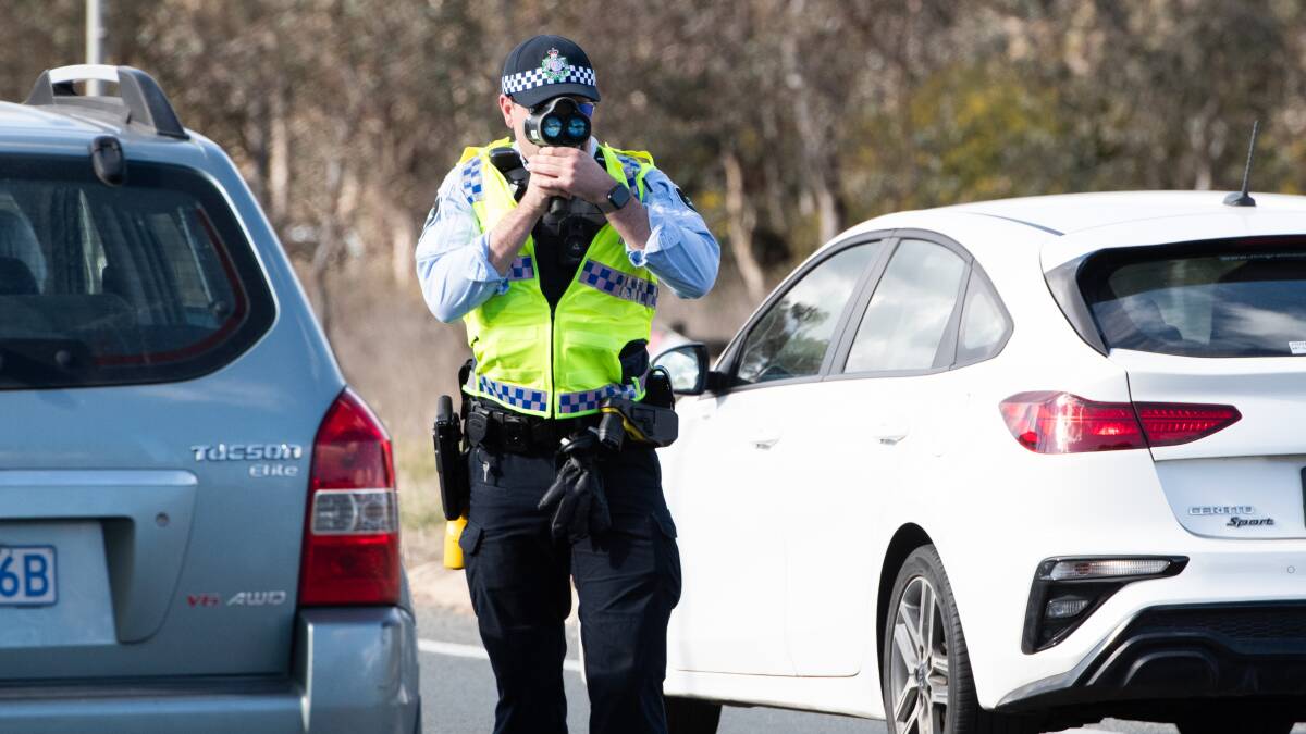 ACT police want Canberrans to drive more safely. Picture by Elesa Kurtz