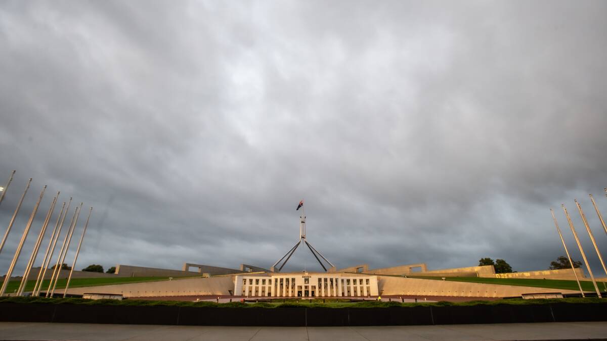 The Senate side of Parliament House has been evacuated. Picture by Karleen Minney