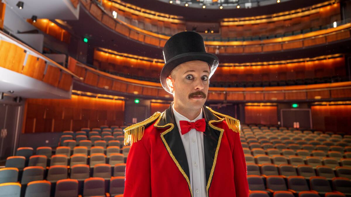 Circus of Illusion ringmaster Idris Stanbury is excited about performing in front of his home audience for the first time. Picture: Sitthixay Ditthavong