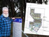 Simon Clarke from the Watson Community Association at the site of the proposed development. Picture by Elesa Kurtz