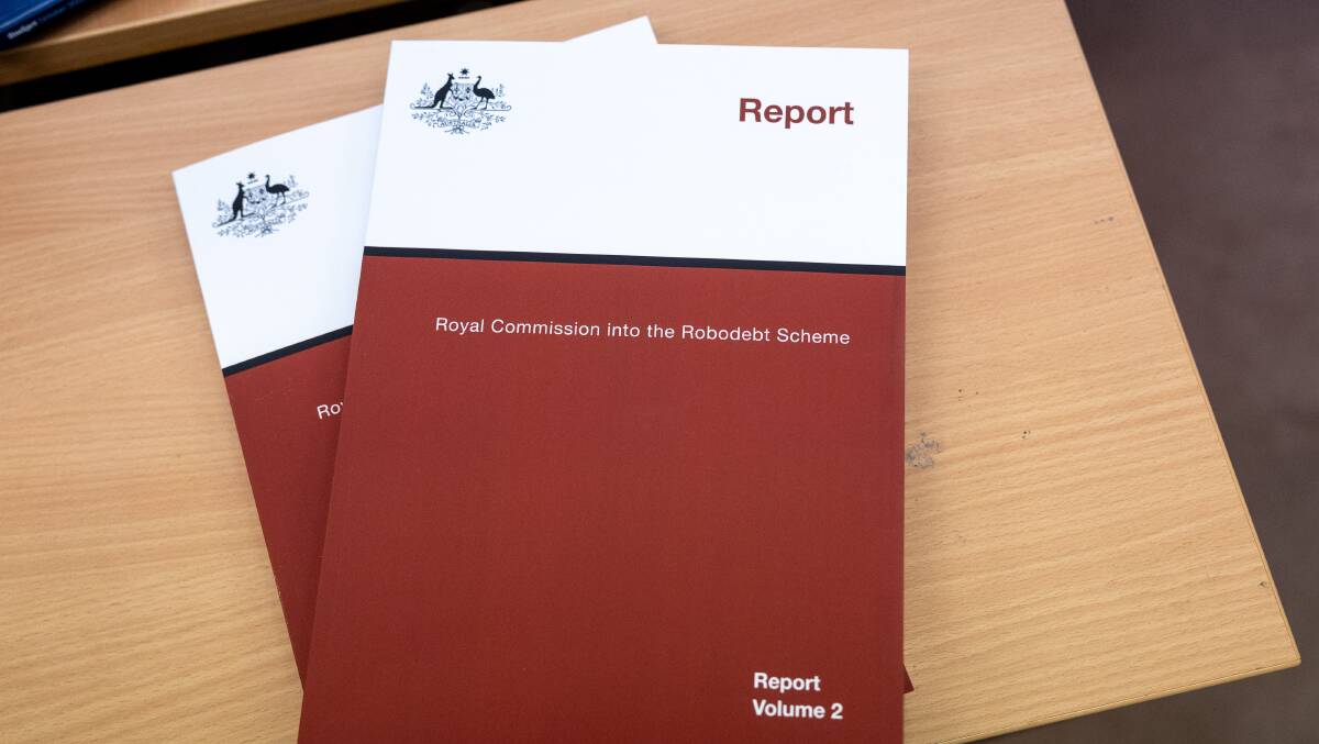 The Royal Commission into the Robodebt Scheme report was released in early July. Picture by Gary Ramage