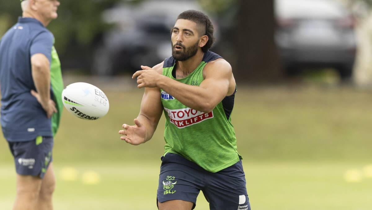 Emre Guler will start in the front row alongside Josh Papali'i. Picture by Keegan Carroll