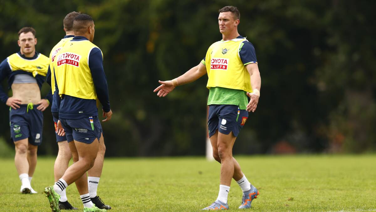Raiders star Jack Wighton faces a choice between perceived premiership success and being a million-dollar player. Picture by Keegan Carroll