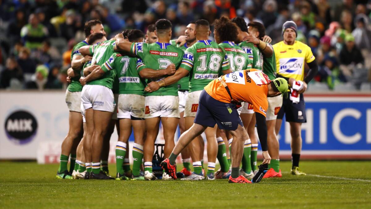 The Canberra Raiders are looking to avoid a piece of history repeating. Picture: Keegan Carroll
