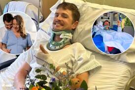 For 48 hours it was touch and go whether Jay Vine would live after a terrifying crash in April. Pictures Instagram