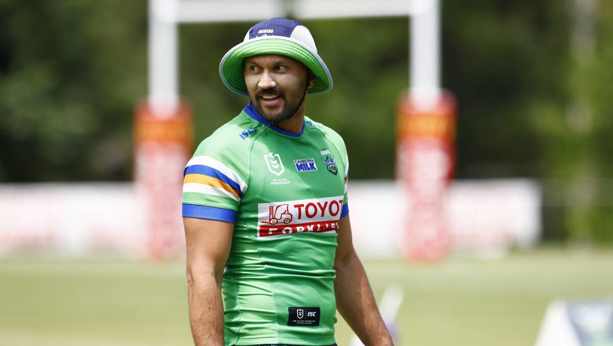 Raiders veteran Jordan Rapana will go into the season without playing in a trial. Picture by Keegan Carroll