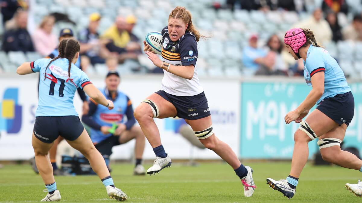 Brumbies star Grace Kemp is giving up the chance to play for the Wallaroos to create history with the Raiders. Picture by Sitthixay Ditthavong