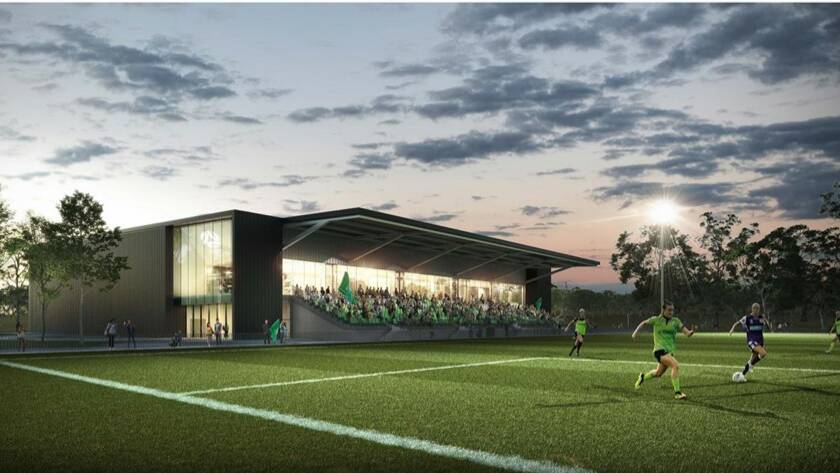 The Throsby Home of Football has been delayed again, and won't be finished until at least 2025. Picture supplied
