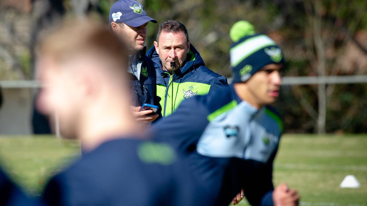 Raiders coach Ricky Stuart initially held reservations over the NRL's crackdown. Picture: Elesa Kurtz