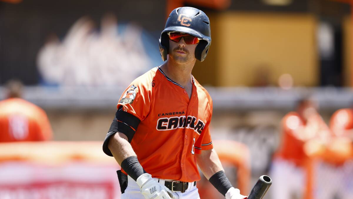 Cavalry third-base Cory Acton is leading the ABL in a raft of stats. Picture by Keegan Carroll
