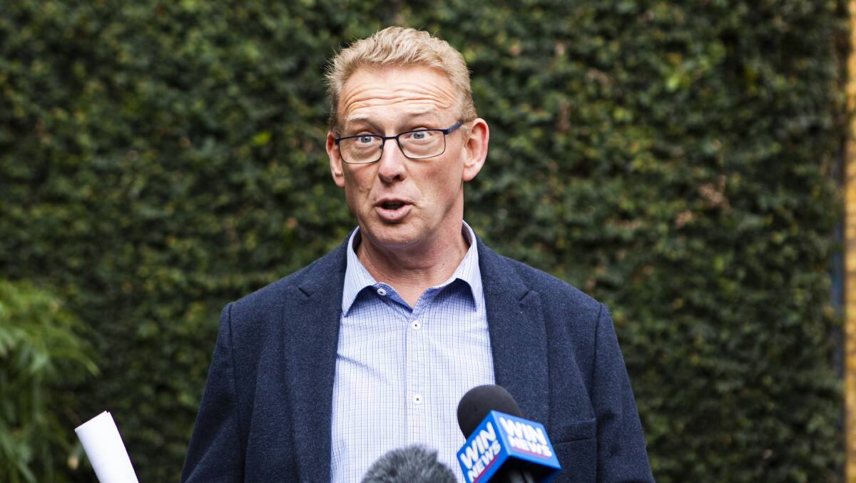 Liberal MLA Mark Parton says the ACT government is trying to starve the racing industry to death. Picture by Jamila Toderas