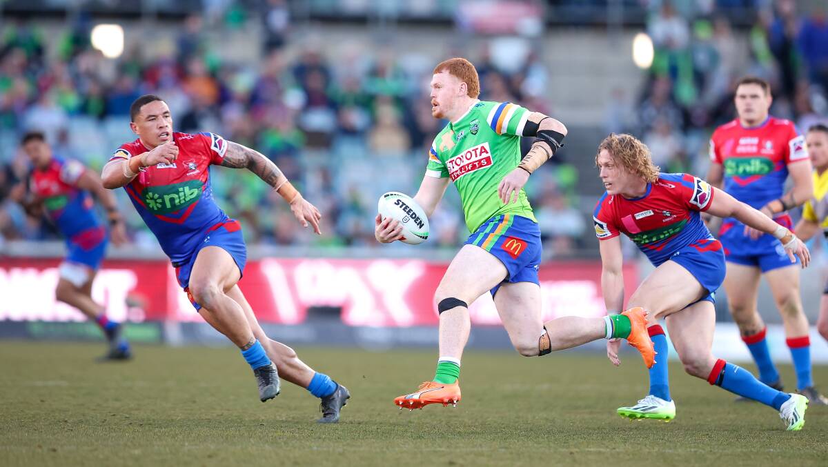 Raiders lock Corey Horsburgh is close to agreeing to a two-year extension to keep him in Canberra until 2027. Picture by Sitthixay Ditthavong