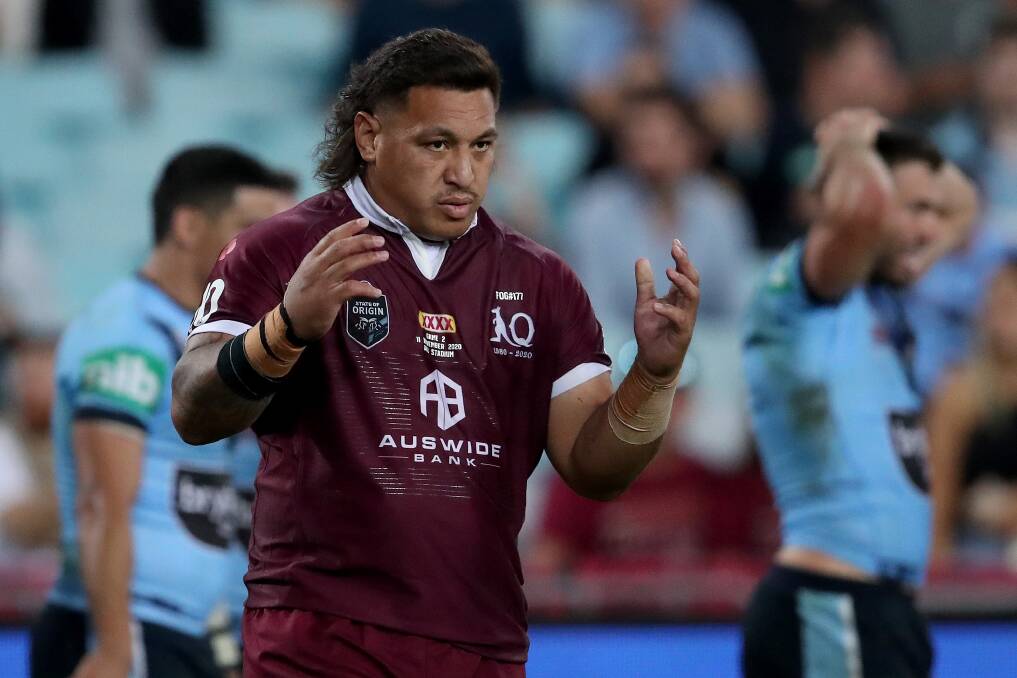 Maroons great Josh Papali'i has no regrets about drawing the curtain on his Origin career. Picture Getty Images