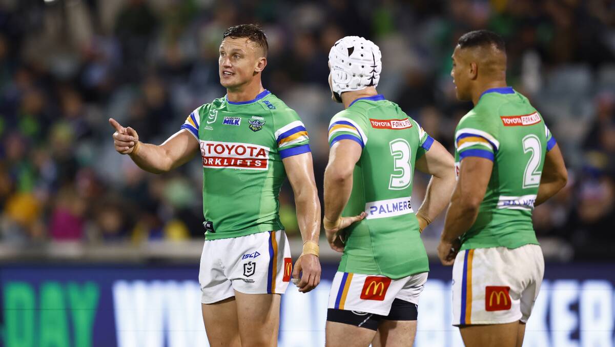 Raiders star Jack Wighton will face his future club South Sydney for the first time. Picture by Keegan Carroll