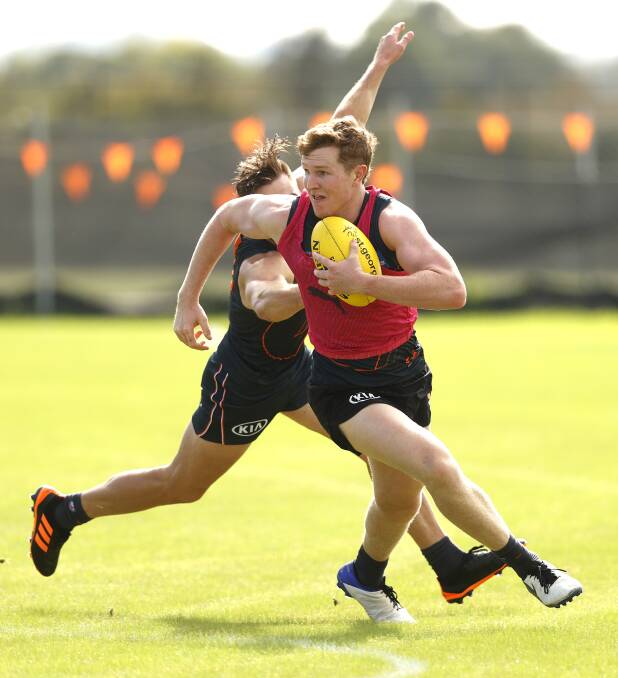 Giants onballer Tom Green will play his first AFL game on his home deck, Manuka Oval. Picture: Phil Hillyard/AFL