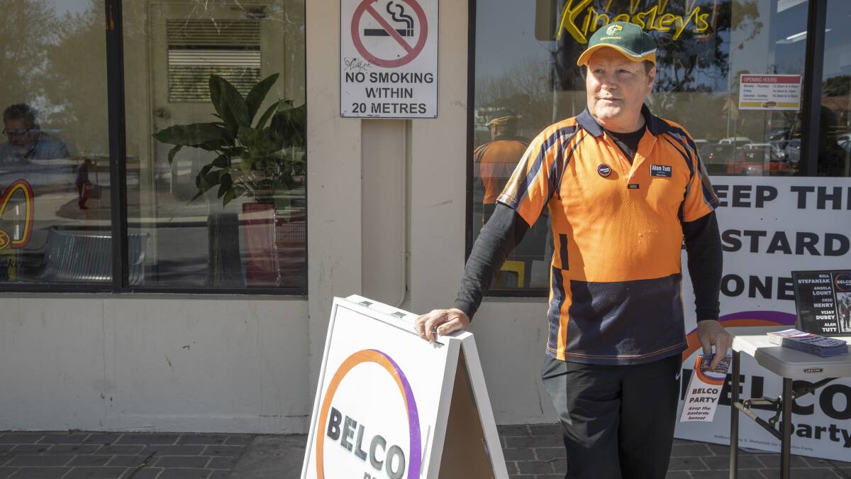 Belco Party candidate Alan Tutt is concerned for the future of Thoroughbred Park. Picture by Sitthixay Ditthavong