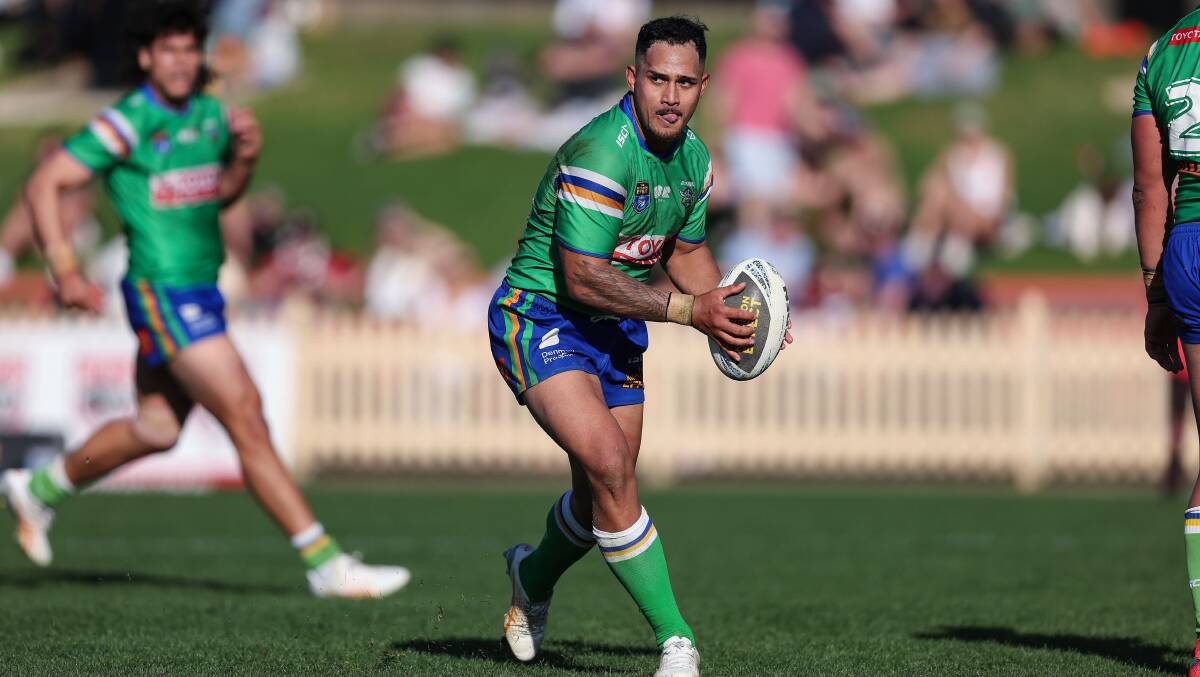 Hohepa Puru as re-signed with the Raiders until the end of 2025. Picture Raiders Media