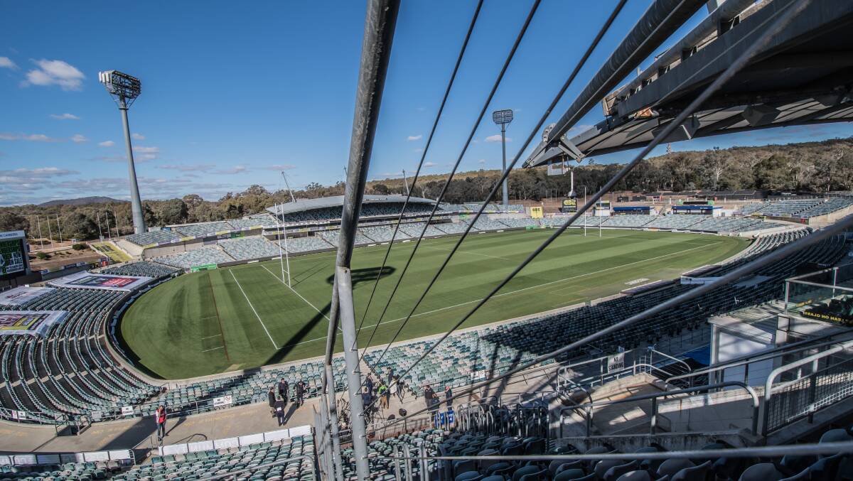 Richardson said a new, separate stadium was the best option - rather than a redeveloped Canberra Stadium. Picture by Karleen Minney