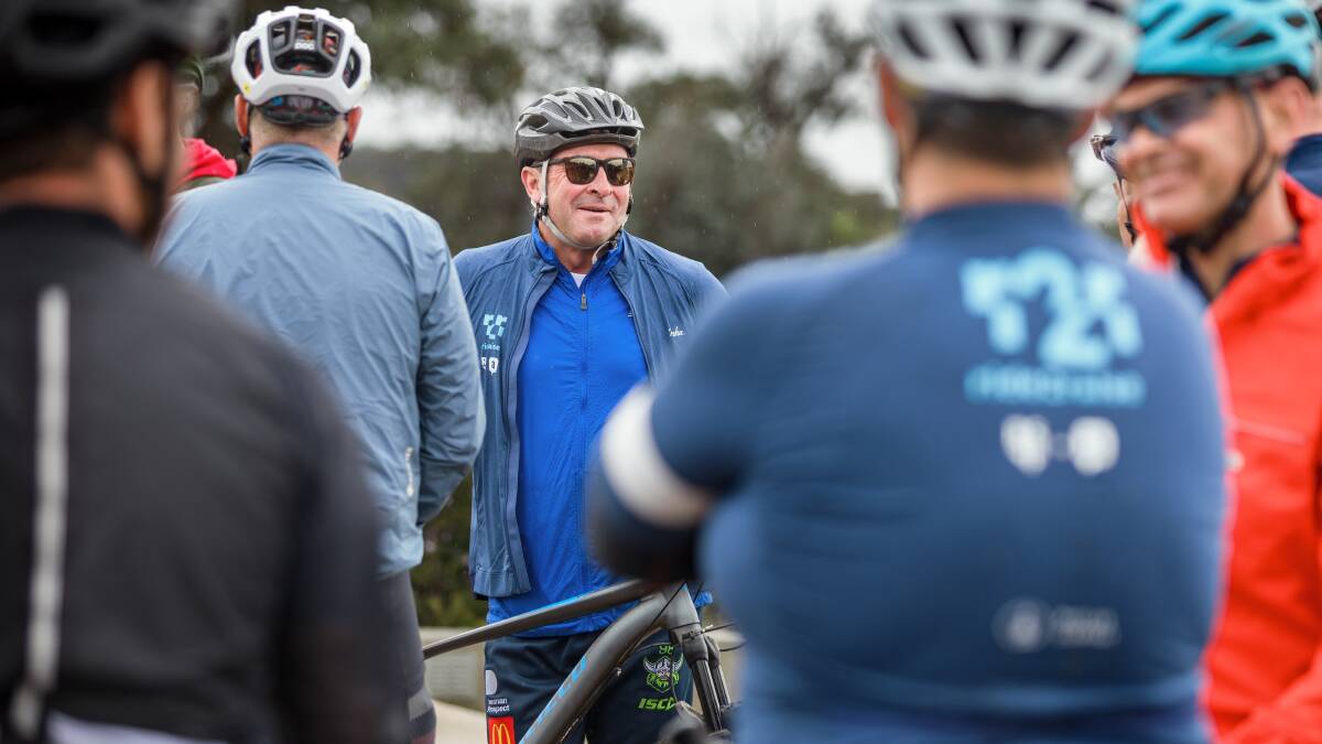 Raiders coach Ricky Stuart is hoping more than 5000 people will take part in this year's Pedal for Purpose to help raise awareness for autism. Picture by Sitthixay Ditthavong