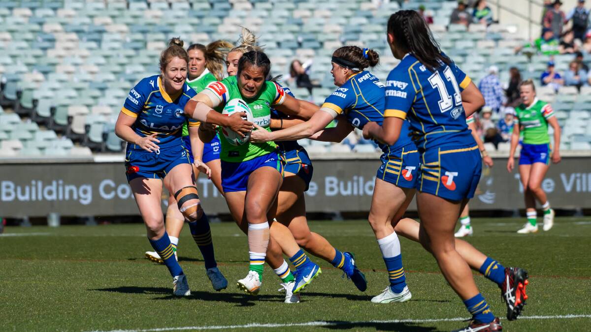 Raiders co-captain Simaima Taufa will take part in a series of coaching clinics and school visits looking to find the next New Zealand NRLW stars. Picture by Elesa Kurtz