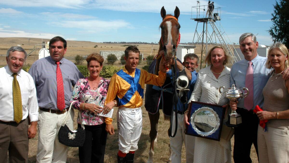 Pepper rode Joseph's horse Patent to victory at the Yass Picnic Cup in 2005. Picture by Lyn Mills