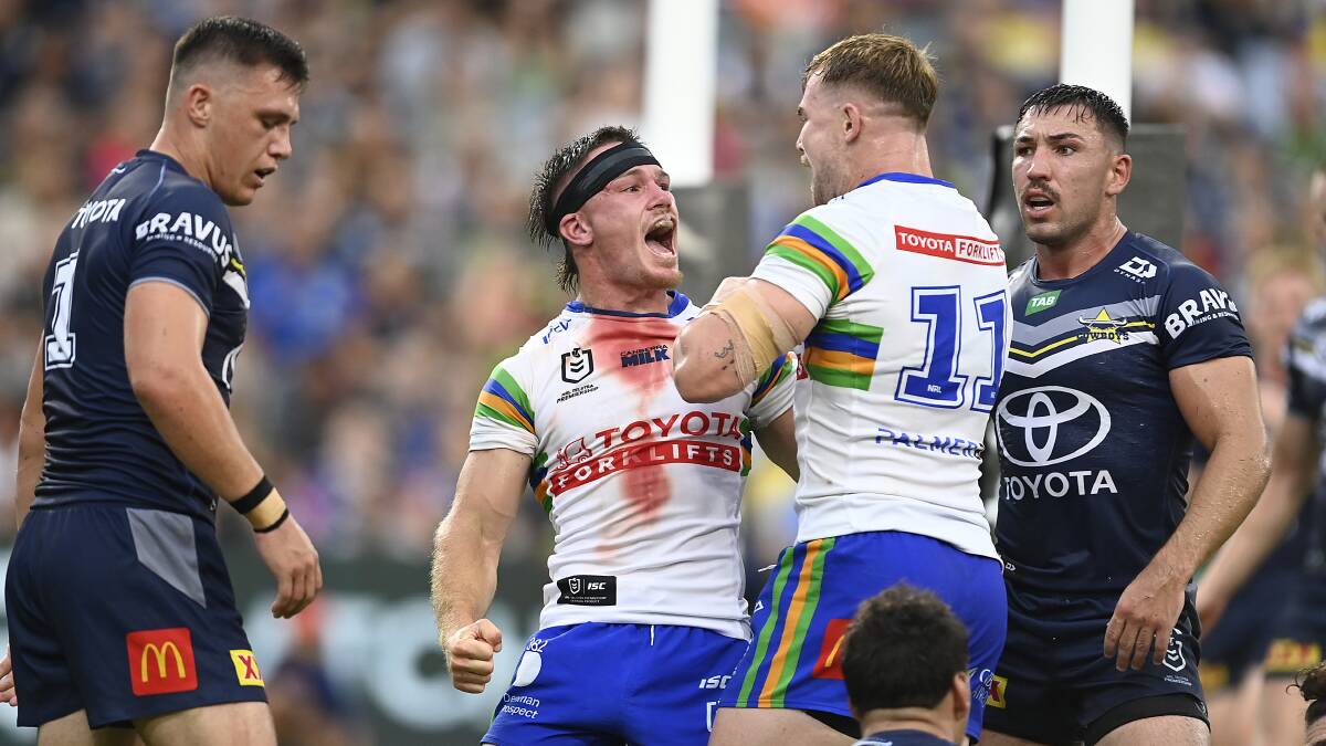 Raiders hooker Tom Starling was part of an excellent Canberra bench that helped get them back into the game. Picture Getty Images