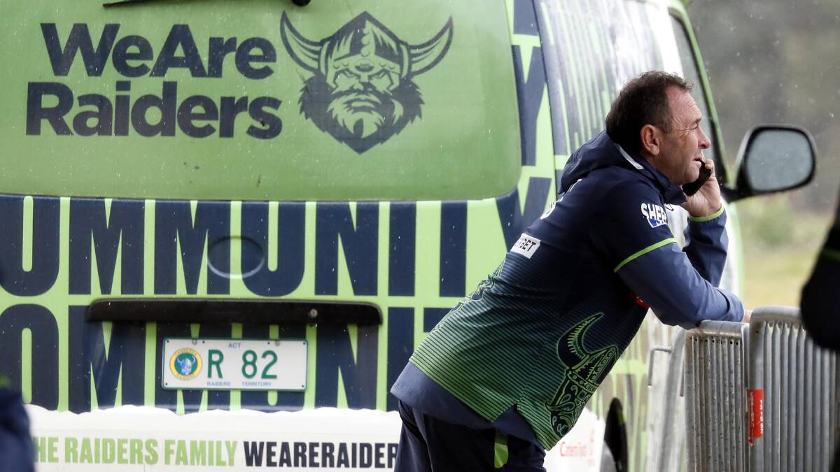 Could Raiders coach Ricky Stuart coach NSW for a third time? Picture by Les Smith