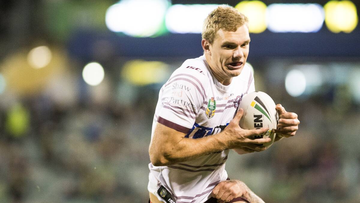 Manly star Tom Trbojevic. Picture by Dion Georgopoulos
