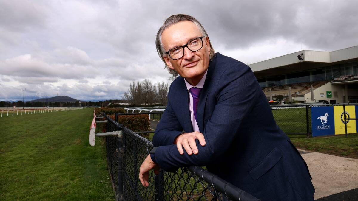 Canberra Racing chief executive Darren Pearce says their redevelopment plan is aligned about 80-20 with the ACT government. Picture by James Croucher