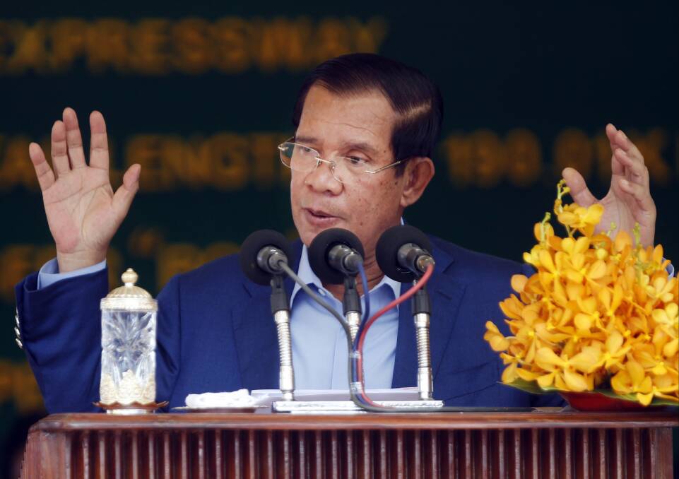Cambodia's Prime Minister Hun Sen. Photo: AP