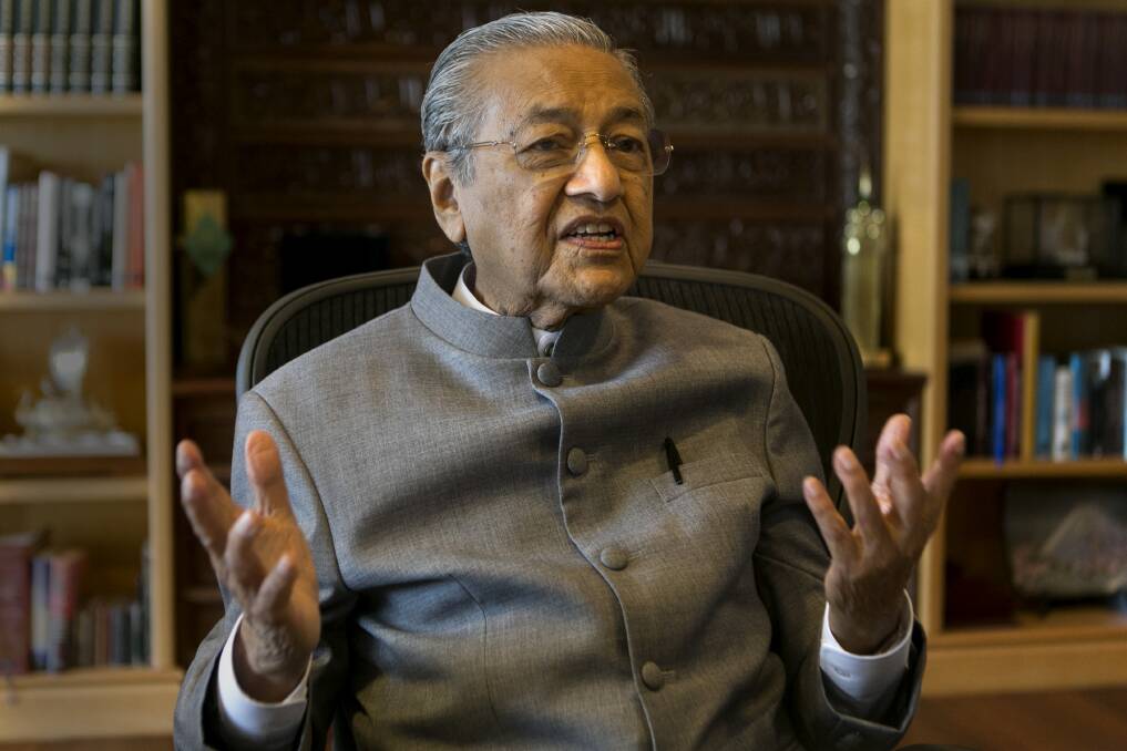 Dr Mahathir Mohamad, 92, former prime minister of Malaysia, is on the comeback trail.  Photo: Fadza Ishak