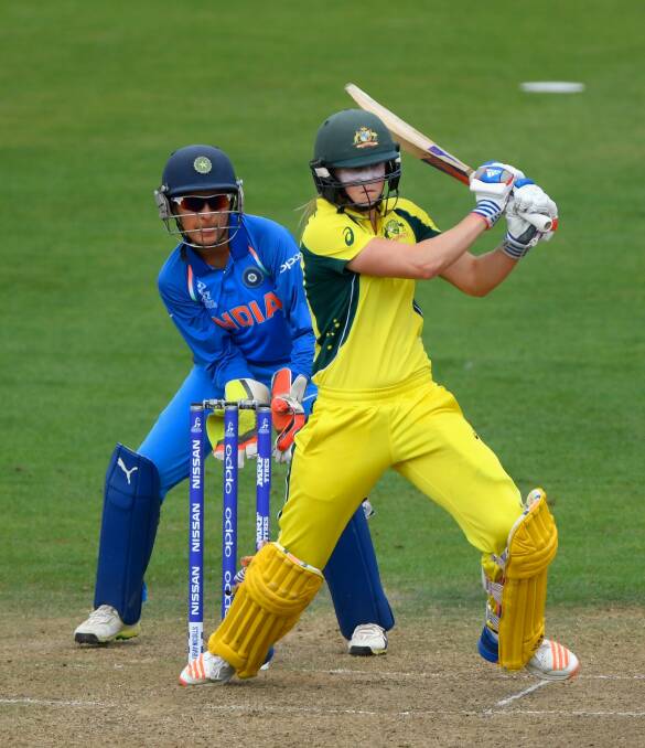 All-round contribution: Ellyse Perry has already scored more than 300 runs in the tournament. Photo: Getty Images
