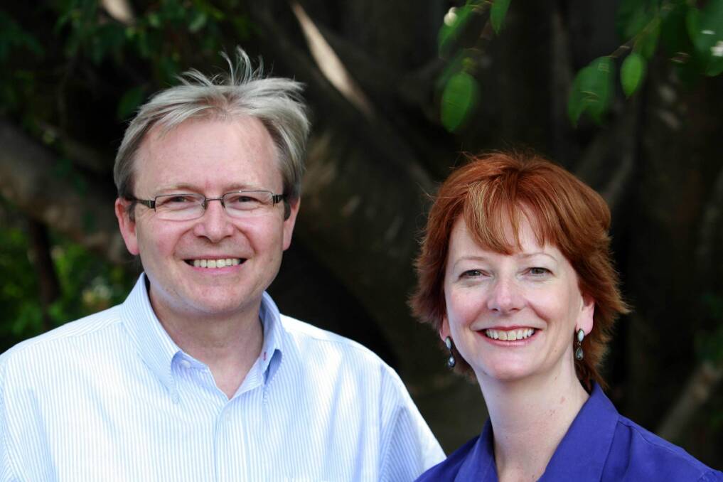Happier times: Kevin Rudd with Julia Gillard in 2006. Rudd's dysfunctional relationships killed his prime ministership. Gillard struggled to communicate her successes. Photo: John Humphries