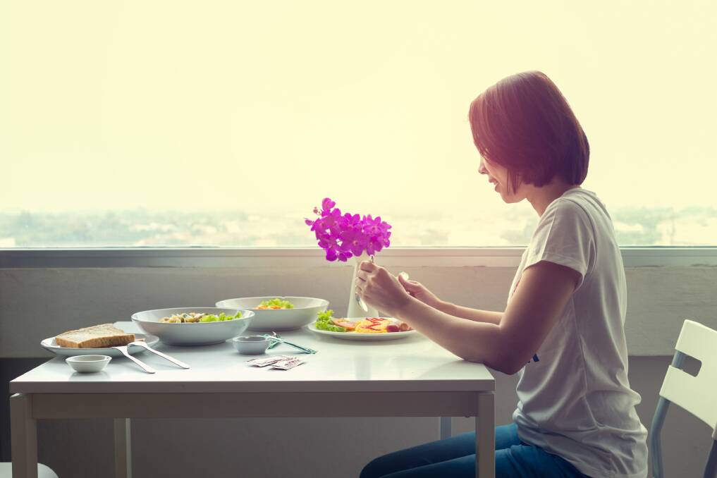 Eating alone can be a joyous experience: you're worth it.   Photo: Shutterstock