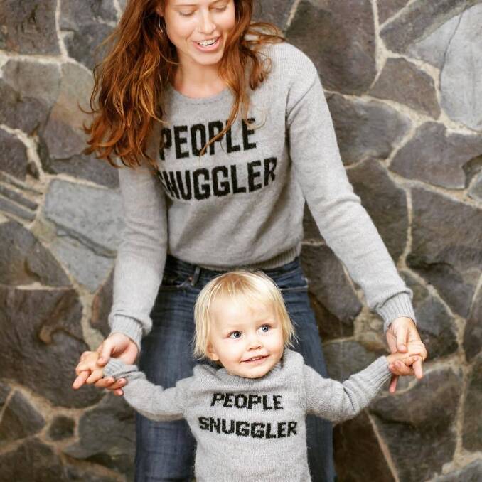 People Snugglers jumpers carry a message. Photo: Supplied