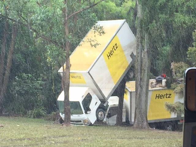 The ACT teams helped with the initial damage assessment in Proserpine, north Queensland Photo: Supplied
