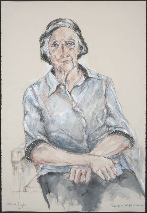 Sue Taylor, 'Old age is not for sissies'. Mixed Media. Photo: Sue Taylor.