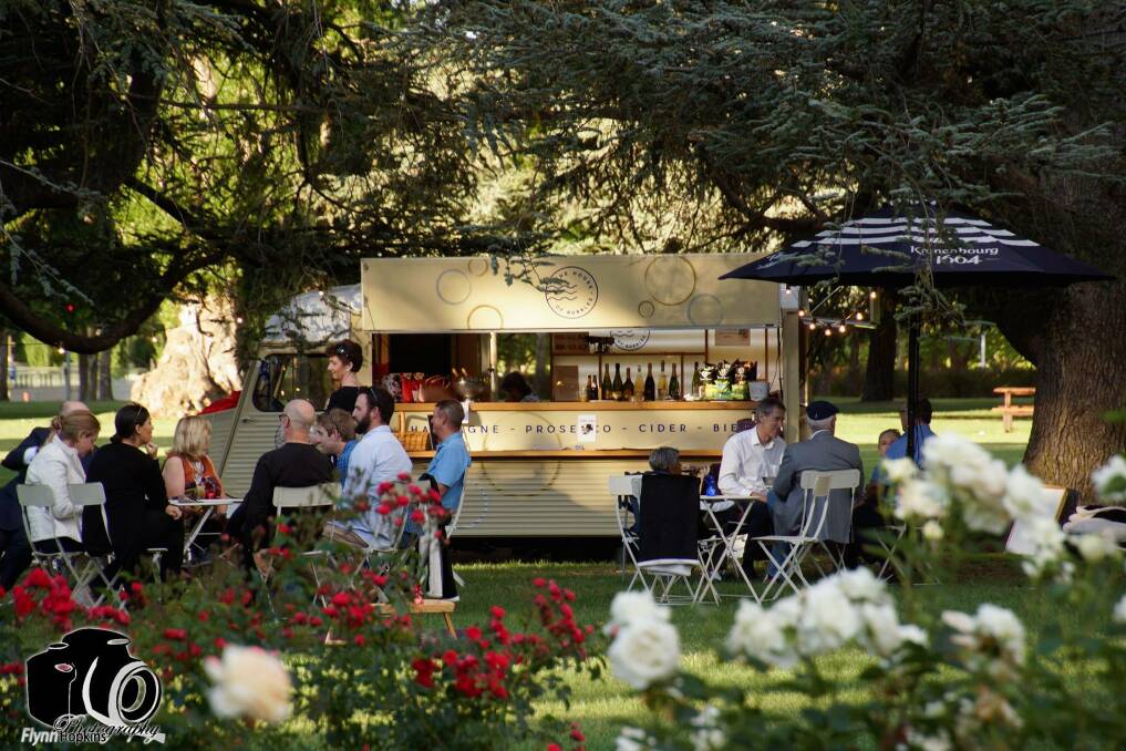 Pop-up bar House of Bubbles is coming to the National Rose Garden. Photo: Flynn Hopkins