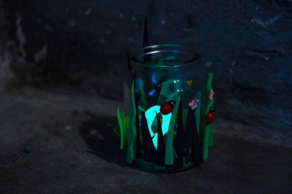 Kids can make one of these magical Wonder Jars at the Canberra Glassworks on June 16. Photo: Supplied