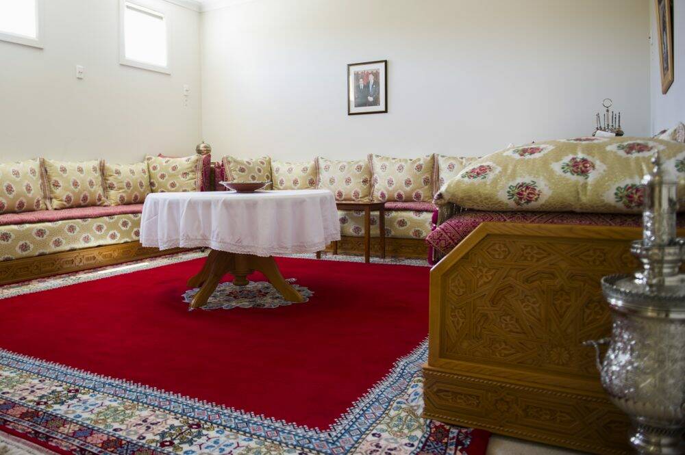 Inside the home of Moroccan ambassador, Mohamed Mael-Ainin, and wife, Samira Affane Aji, in O'Malley. Photo: Rohan Thomson