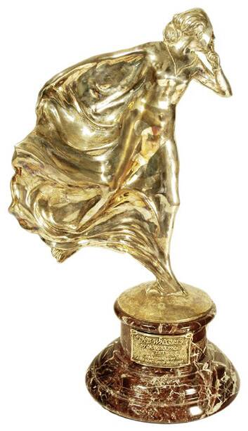 The Whisper statuette that inspired the Spirit of Ecstasy hood ornament. Photo: Supplied