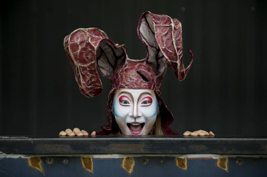 Cirque du Soleil's performer Mei Bouchard  from Quidam, which starts this week at AIS Arena. Photo: Jay Cronan