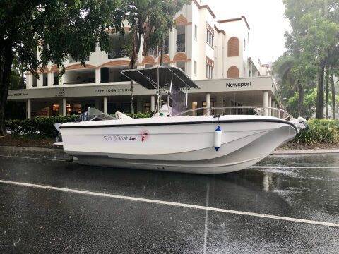 Police described the boat as a "fishy" discovery. Photo: Queensland Police Service