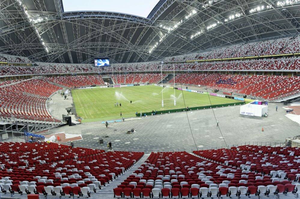 Singapore's new national stadium has a retractable roof and under-seat air-conditioning.  Photo: Andrew West