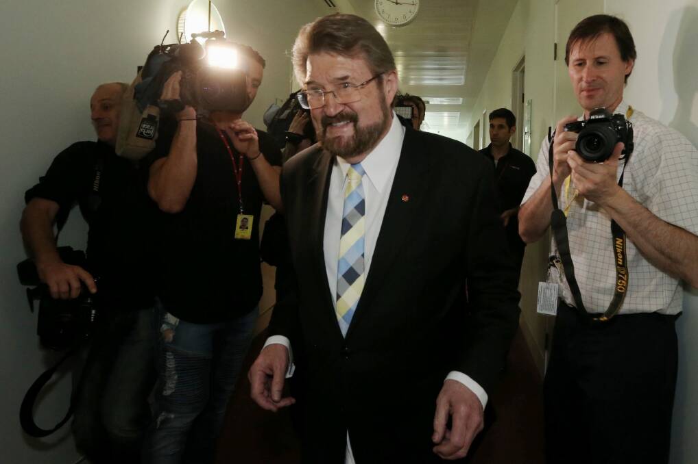 Senator Derryn Hinch said he had "no qualms" about scrapping the two-out-of-three rule. Photo: Andrew Meares